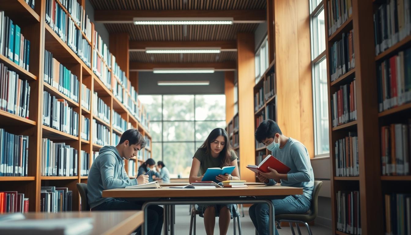 Students working in research laboratory